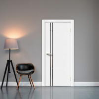 Дверь SV DOORS "Royal 5" "Эмалит белый" ДГ