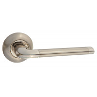 Ручка PUERTO на круглой розетке INAL 503-08 SN/NP (матовый/блестящий никель) Ручка PUERTO на круглой розетке INAL 503-08 SN/NP (матовый/блестящий никель)