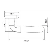 Ручка PUERTO на круглой розетке INAL 513-17 CF (кофе)