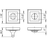 Фиксатор сантехнический PUNTO BK6 QL CN/CP3 "Хромированный никель"