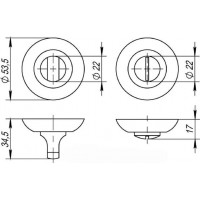 Фиксатор сантехнический PUNTO BK6 TL ABG-6 "Бронза"